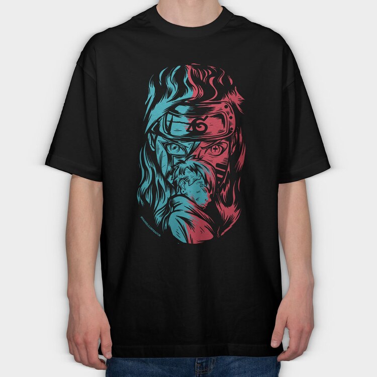 Ninja Eyes Mask, Tricou Oversize Barbati (Unisex)