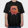 Furry Monster Smile, Tricou Oversize Barbati (Unisex)