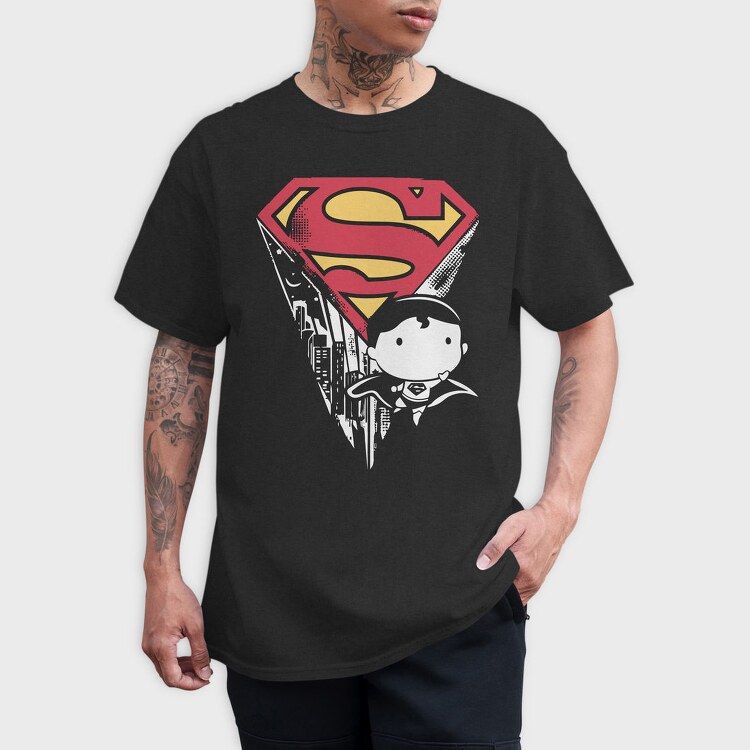 Superman Distressed, Tricou Barbati (Unisex)