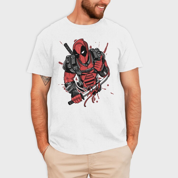 Deadpool Blood Bath, Tricou Barbati (Unisex)