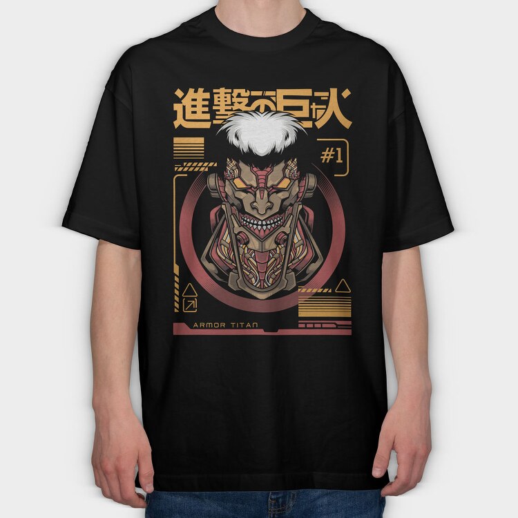 Attack On Titan Armor, Tricou Oversize Barbati (Unisex)