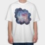 Galaxy Night Sky, Tricou Oversize Barbati (Unisex)