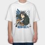 Attack On Titan Eren, Tricou Oversize Barbati (Unisex)
