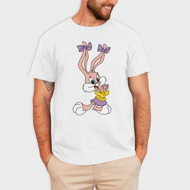 Looney Bunny Bow, Tricou Barbati (Unisex)