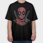 Deadpool Mask, Tricou Oversize Barbati (Unisex)