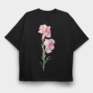 Gladiolus Flower 01, Tricou Oversize Barbati (Unisex)