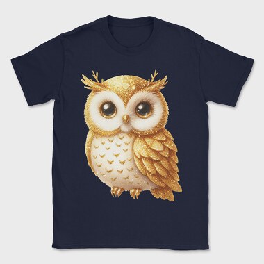 Glittery Owl Glow, Tricou Barbati (Unisex)