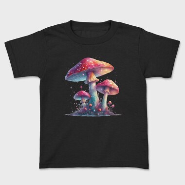 Glowing Fantasy Mushrooms, Tricou Copii