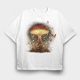 Glowing Mushroom Fantasy, Tricou Oversize Barbati (Unisex)
