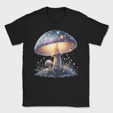 Glowing Mystic Mushrooms, Tricou Barbati (Unisex)