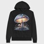 Glowing Mystic Mushrooms, Hanorac Oversize Barbati (Unisex)
