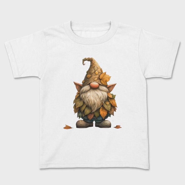 Gnome Autumn Leaves, Tricou Copii