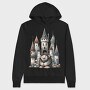 Gnome Castle Mushrooms, Hanorac Oversize Barbati (Unisex)