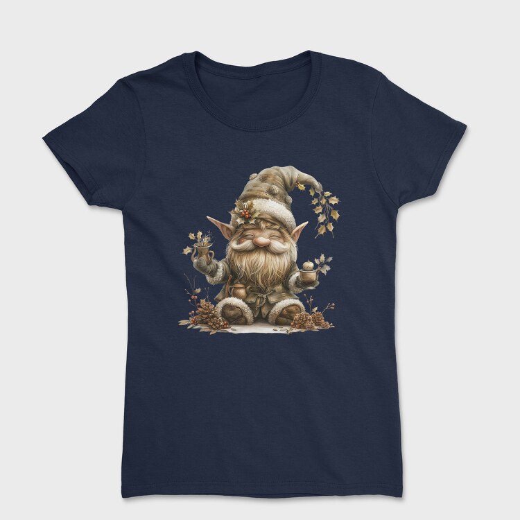 Gnome Christmas Holly, Tricou Femei