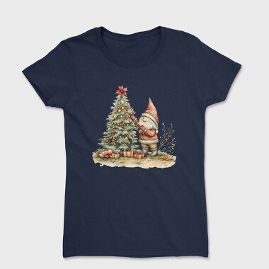 Gnome Christmas Tree, Tricou Femei