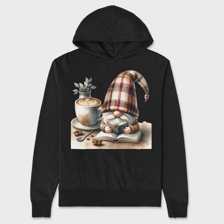 Gnome Coffee Comfort, Hanorac Oversize Barbati (Unisex)