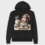 Gnome Coffee Comfort, Hanorac Oversize Barbati (Unisex)