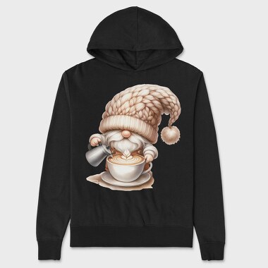 Gnome Coffee Crafter, Hanorac Oversize Barbati (Unisex)