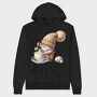 Gnome Coffee Cup, Hanorac Oversize Barbati (Unisex)
