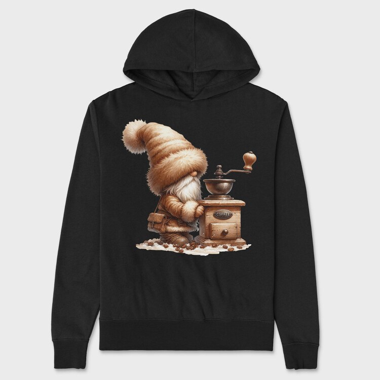 Gnome Coffee Grinder, Hanorac Oversize Barbati (Unisex)