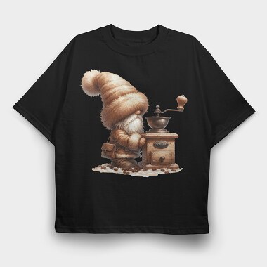 Gnome Coffee Grinder, Tricou Oversize Barbati (Unisex)