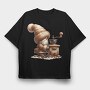 Gnome Coffee Grinder, Tricou Oversize Barbati (Unisex)
