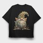 Gnome Fall Hat, Tricou Oversize Barbati (Unisex)