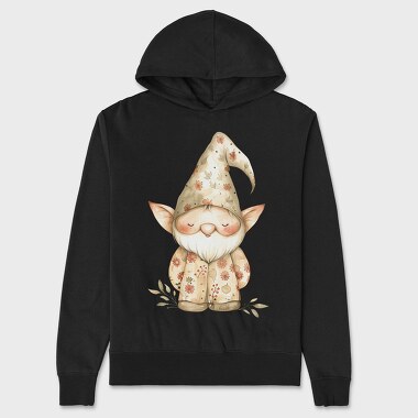 Gnome Floral Hat, Hanorac Oversize Barbati (Unisex)