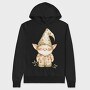 Gnome Floral Hat, Hanorac Oversize Barbati (Unisex)