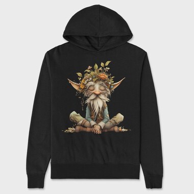 Gnome Flower Crown, Hanorac Oversize Barbati (Unisex)