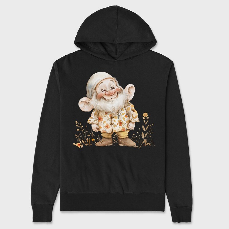 Gnome Flower Garden, Hanorac Oversize Barbati (Unisex)