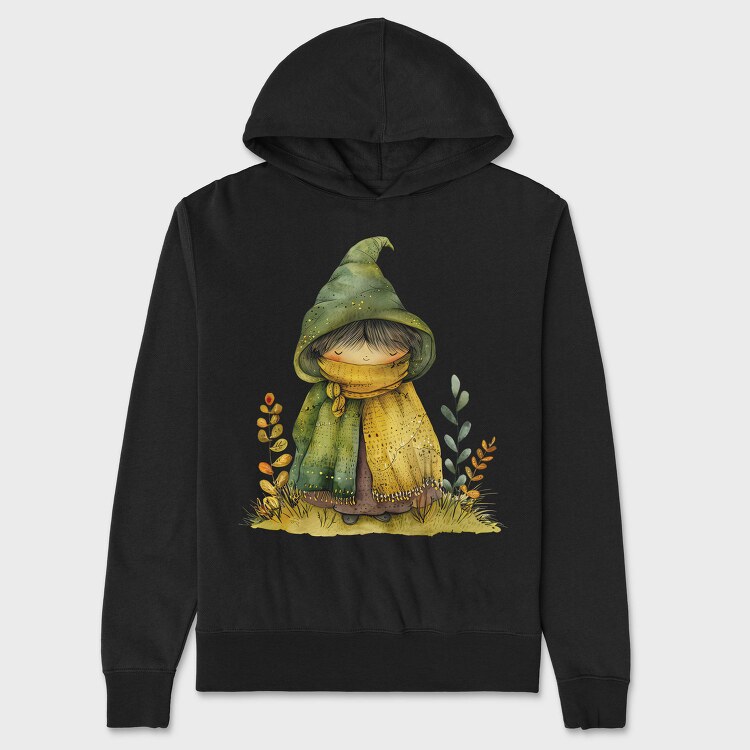 Gnome In Hat, Hanorac Oversize Barbati (Unisex)