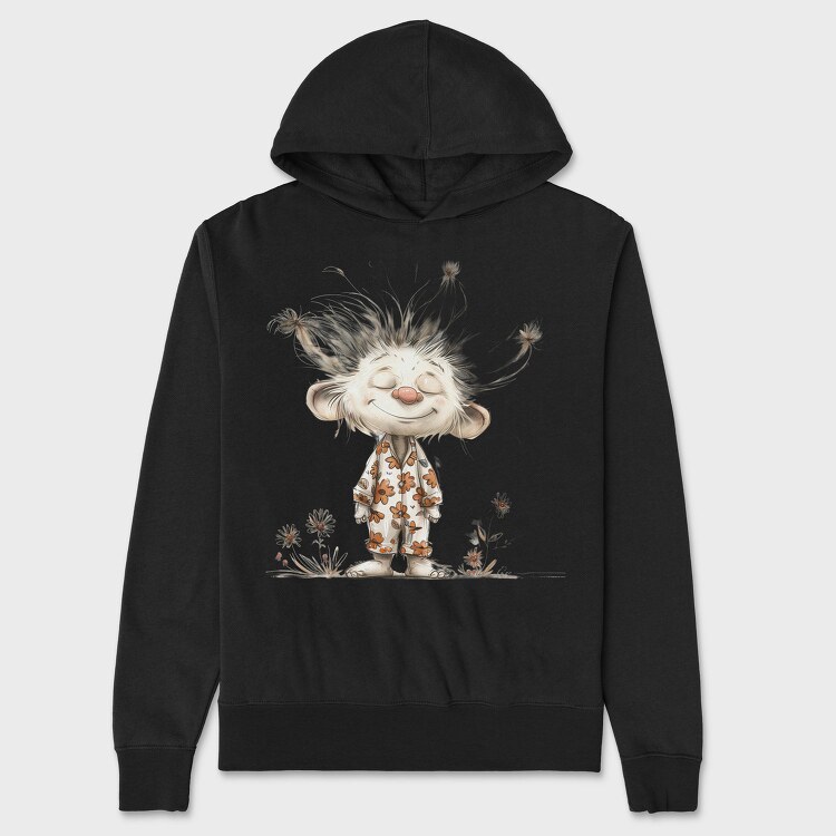 Gnome In Pajamas, Hanorac Oversize Barbati (Unisex)