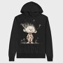 Gnome In Pajamas, Hanorac Oversize Barbati (Unisex)