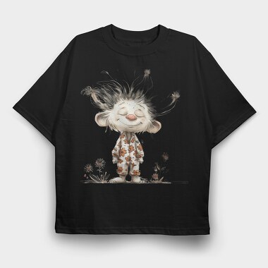 Gnome In Pajamas, Tricou Oversize Barbati (Unisex)