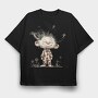 Gnome In Pajamas, Tricou Oversize Barbati (Unisex)