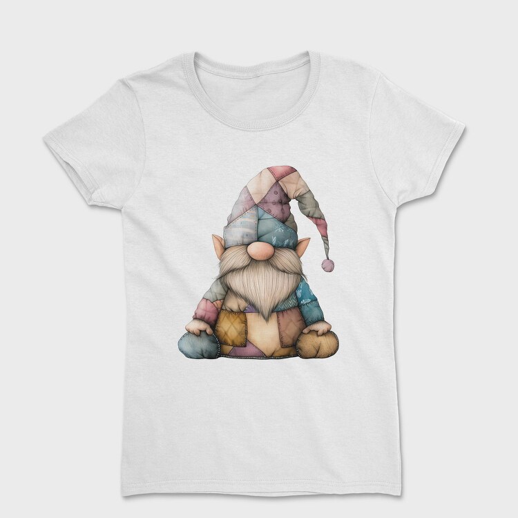 Gnome Patchwork Clipping, Tricou Femei