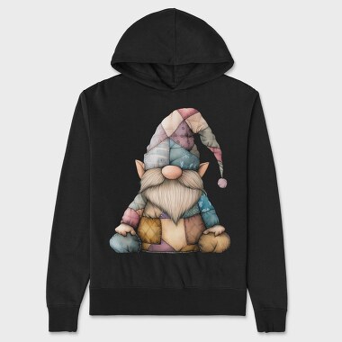 Gnome Patchwork Clipping, Hanorac Oversize Barbati (Unisex)
