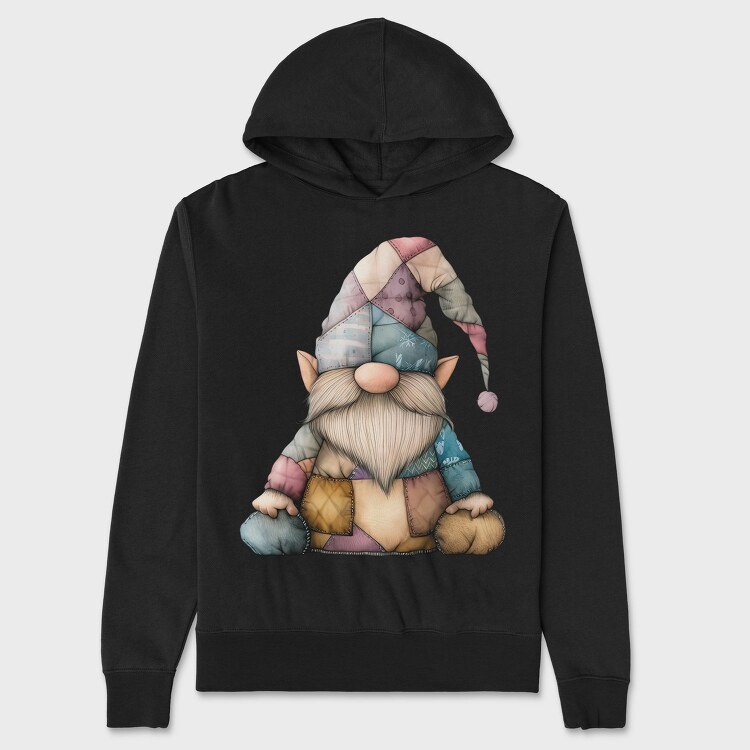 Gnome Patchwork Clipping, Hanorac Oversize Barbati (Unisex)