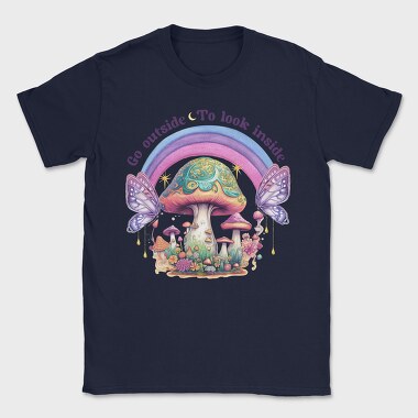 Go Outside To Look Inside, Tricou Barbati (Unisex)