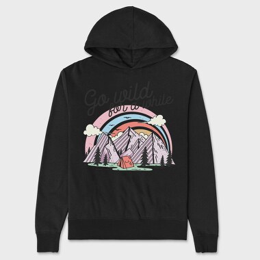 Go Wild For A While, Hanorac Oversize Barbati (Unisex)