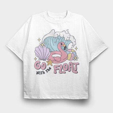 Go With Floats, Tricou Oversize Barbati (Unisex)