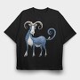 Goat Spiral Tail, Tricou Oversize Barbati (Unisex)