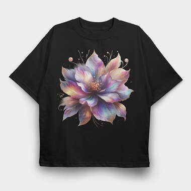 Gold Glow Flower, Tricou Oversize Barbati (Unisex)