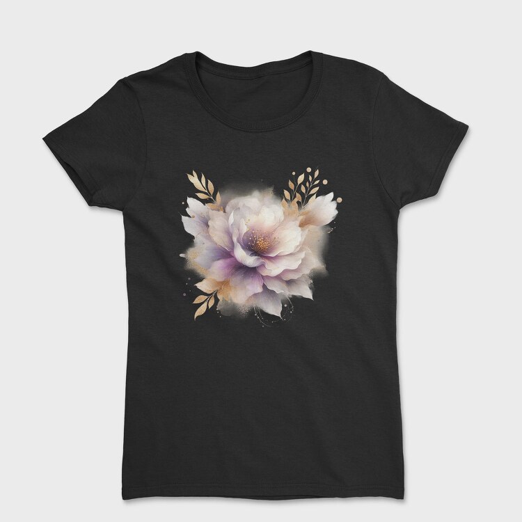 Gold Glow Flowers, Tricou Femei
