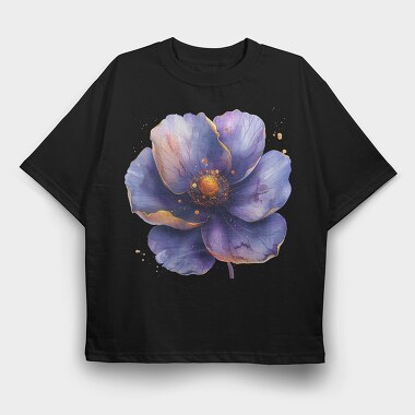 Gold Glow Hibiscus, Tricou Oversize Barbati (Unisex)