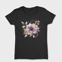 Gold Glowy Flowers, Tricou Femei