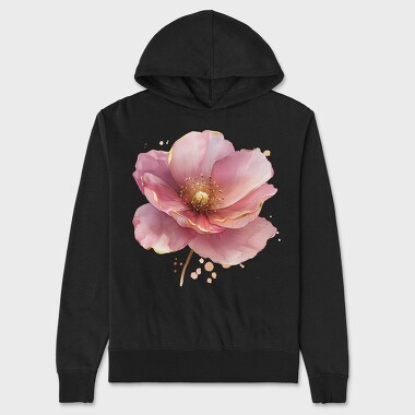 Gold Petal Glow, Hanorac Oversize Barbati (Unisex)