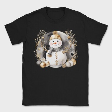 Gold Snowman Circle, Tricou Barbati (Unisex)