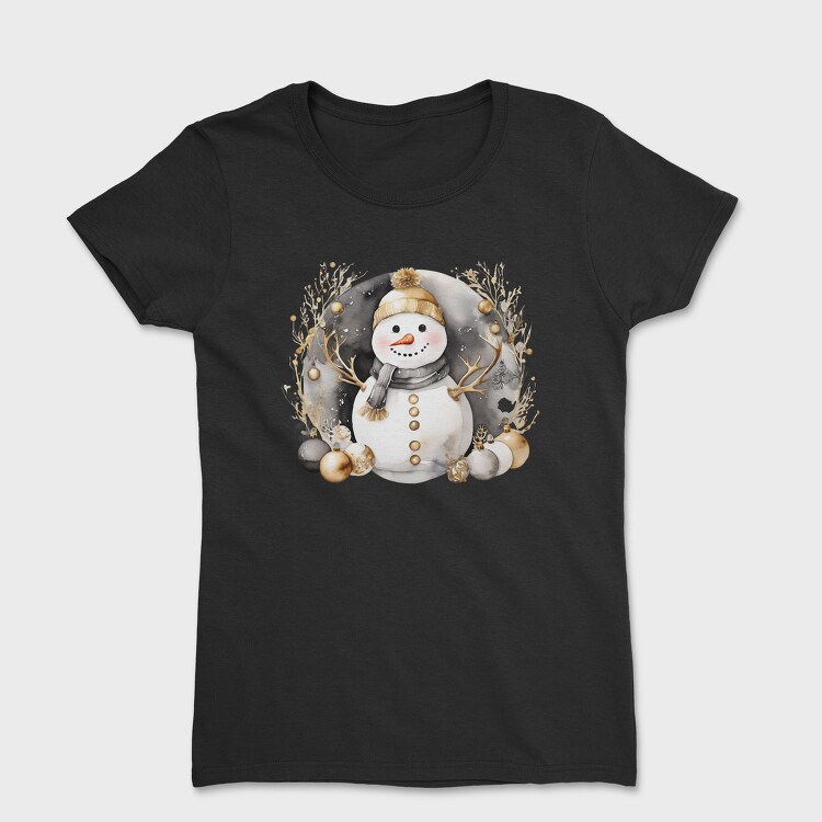 Gold Snowman Circle, Tricou Femei